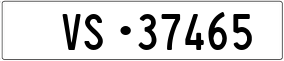 Truck License Plate